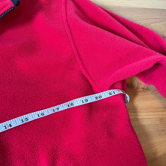 London Fog Red Fleece Full Zipper Jacket Size Medium - Picture 7 of 8
